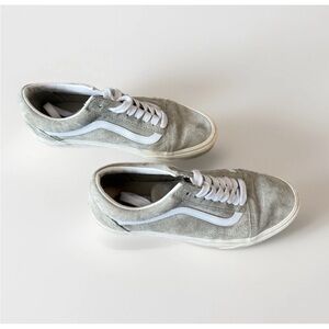Gray suede vans sneakers women’s size 8